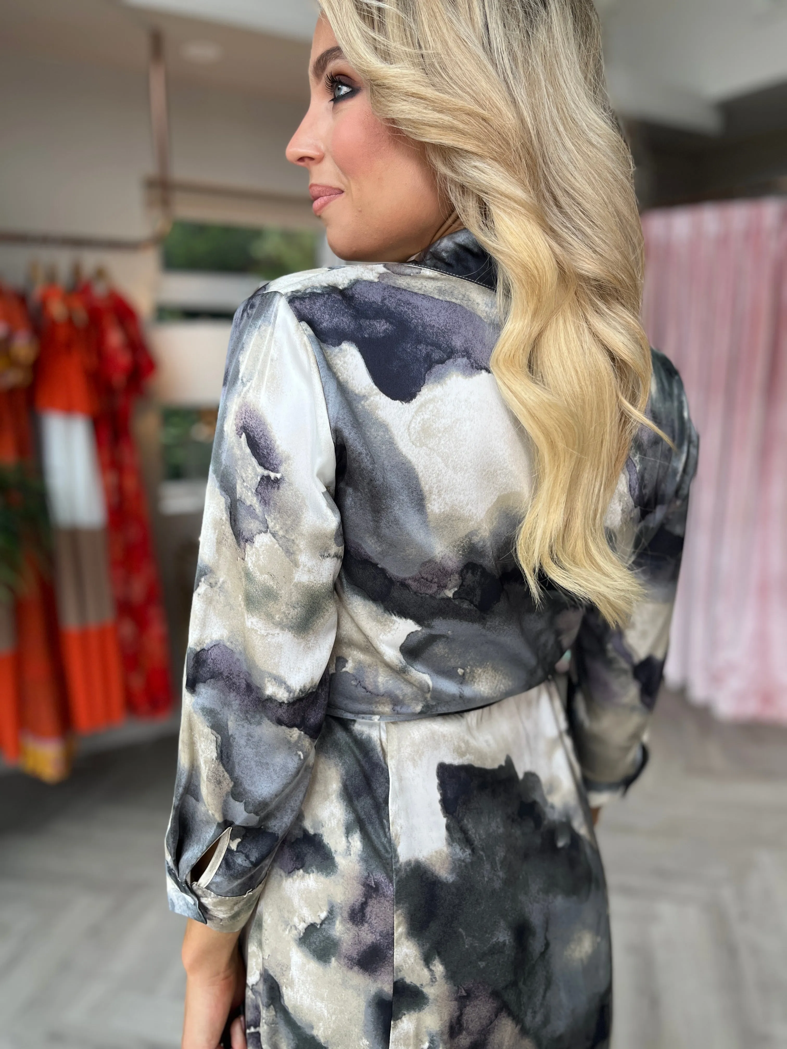 Angela Shirt Dress Grey