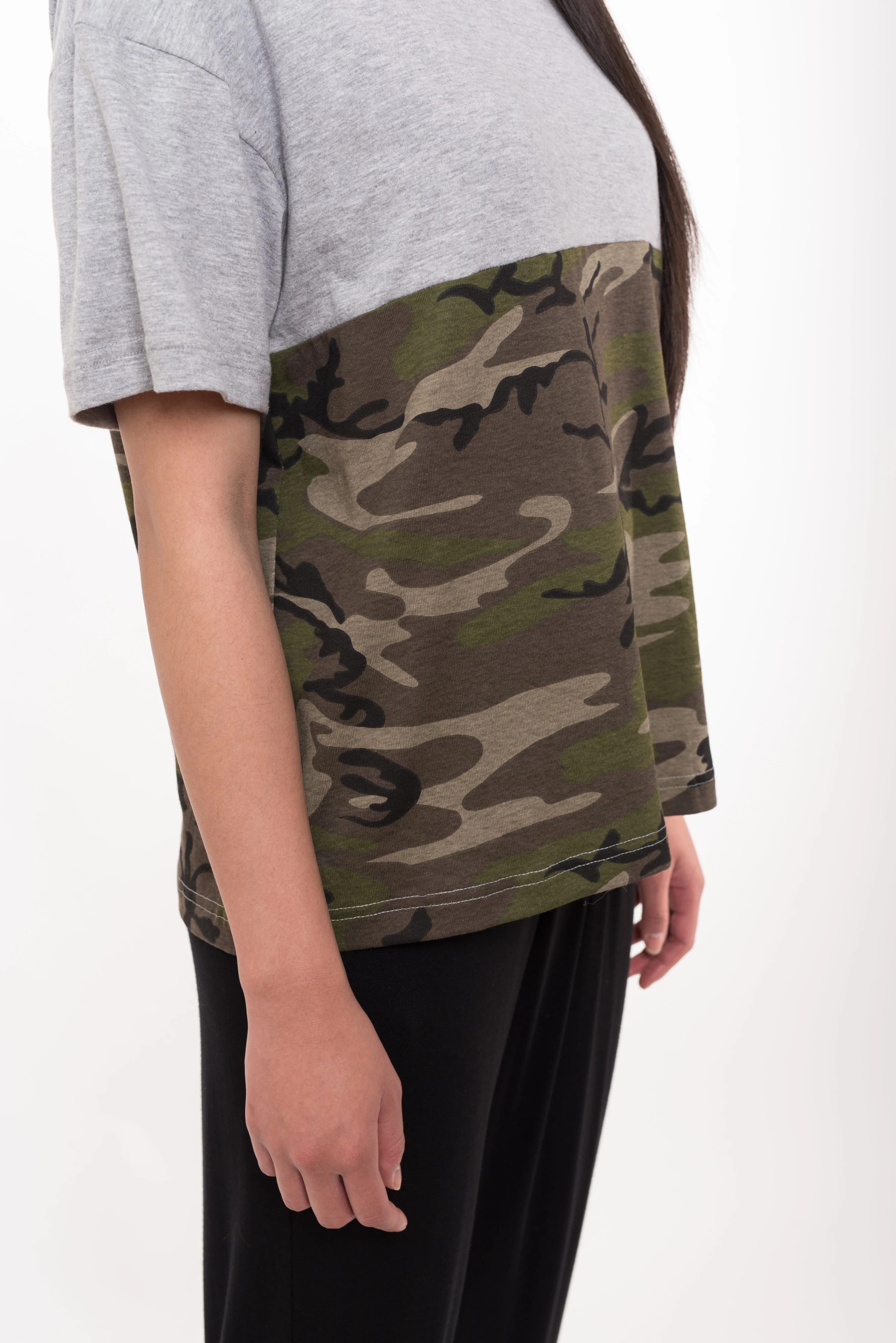 Camouflage Print Short Sleeve T-shirt