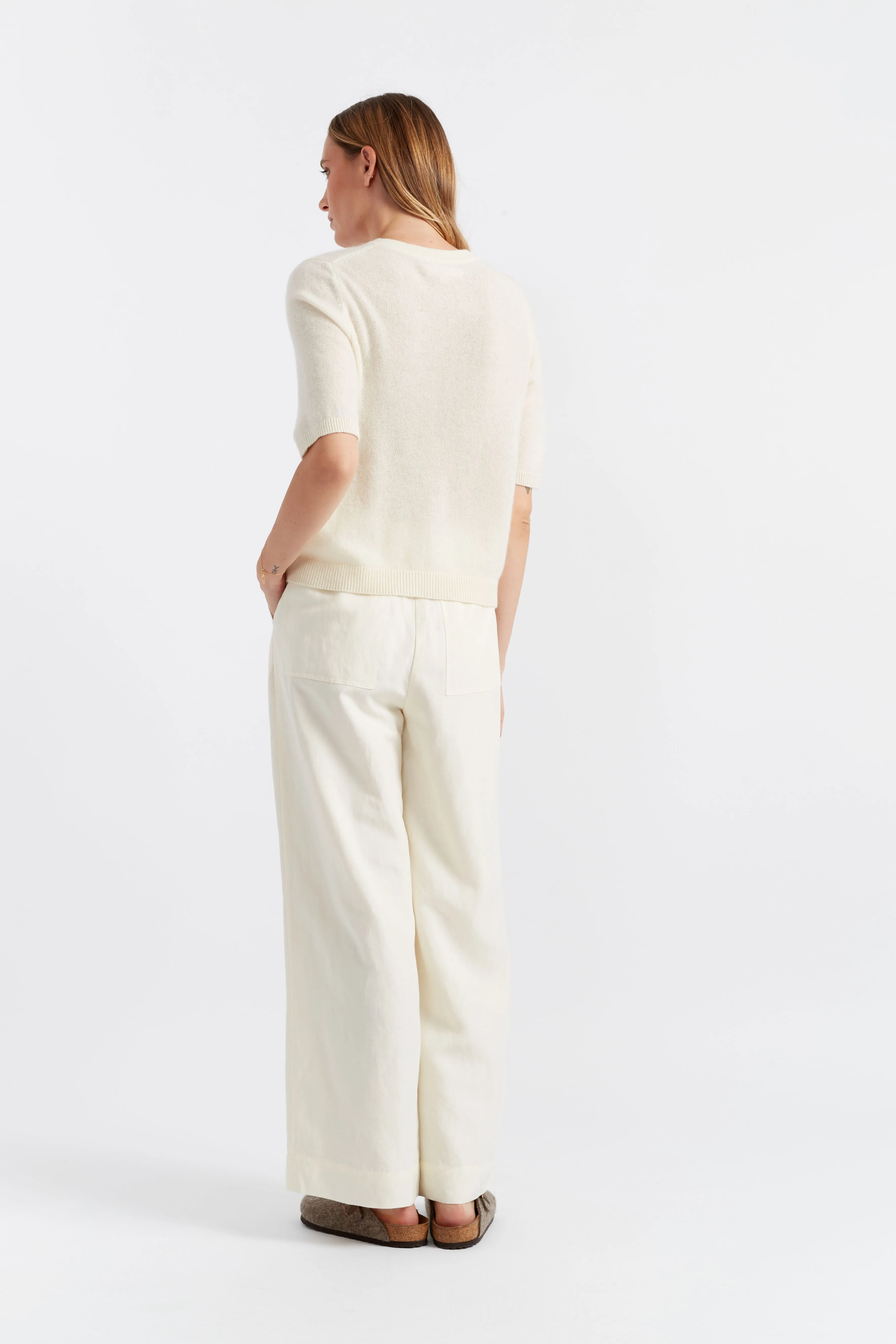 Cream Cloud Cashmere T-shirt