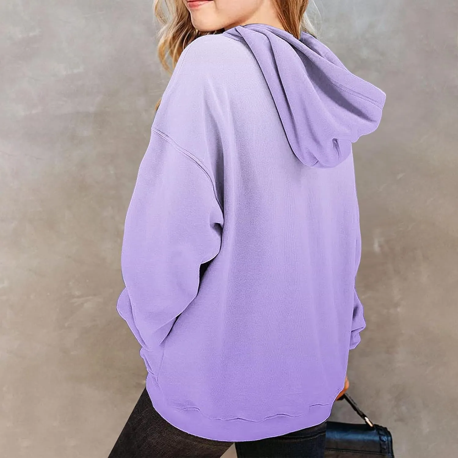 Cute Hoodies for Teen Gril Trendy Gradient Oversized Hooded Sweatshirts Long Sleeve Gril Pullover Tops 2-13 Years