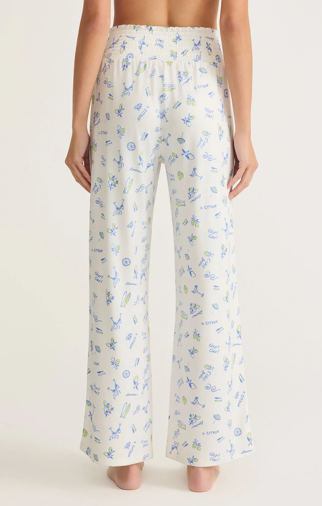 Dawn Citron Pants in White