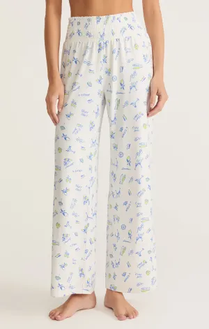 Dawn Citron Pants in White