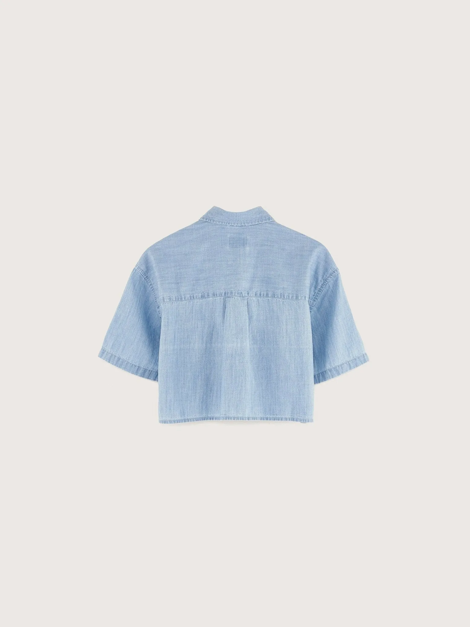 Denim Blouse- Lt Blue Stone
