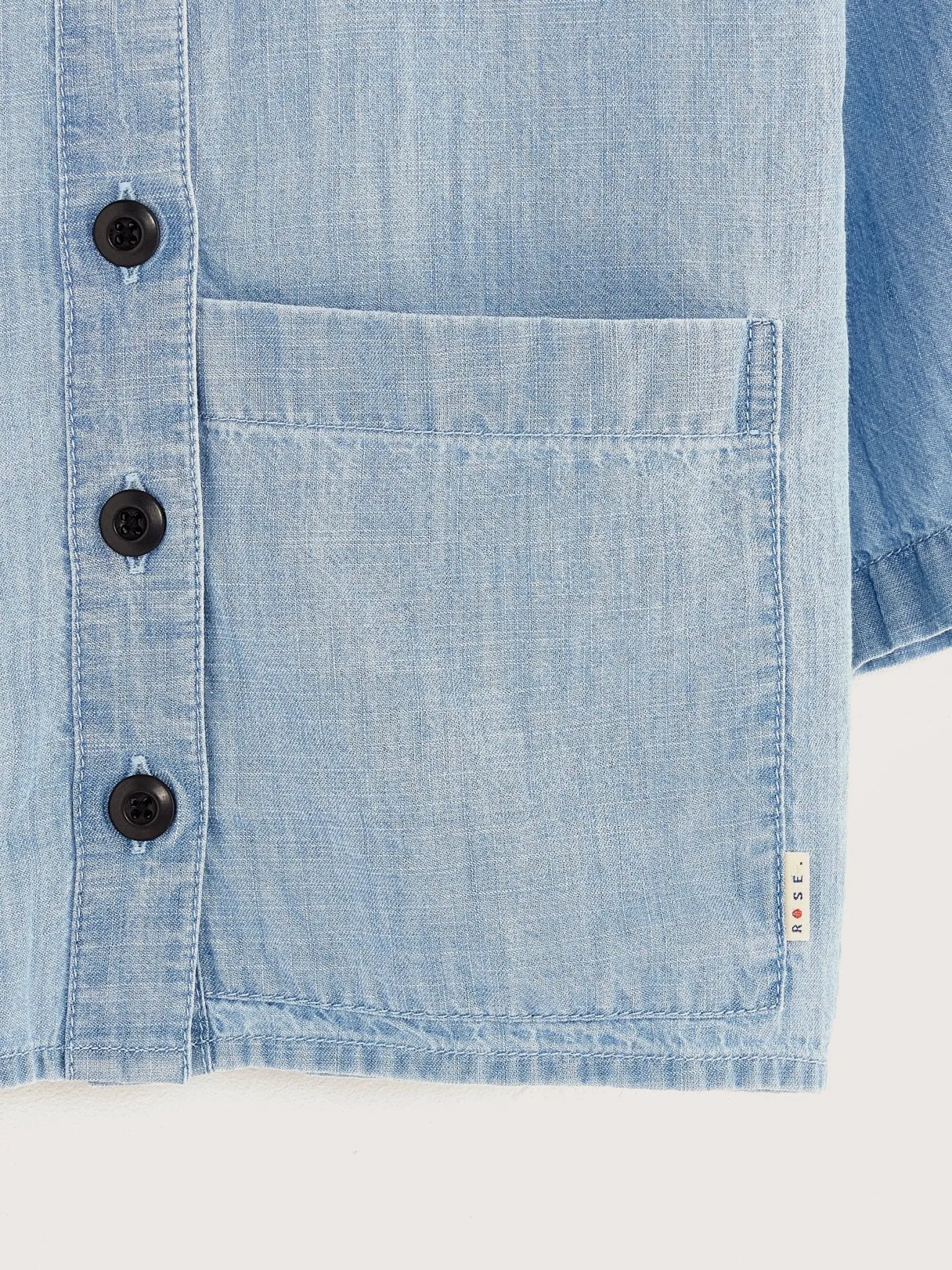 Denim Blouse- Lt Blue Stone
