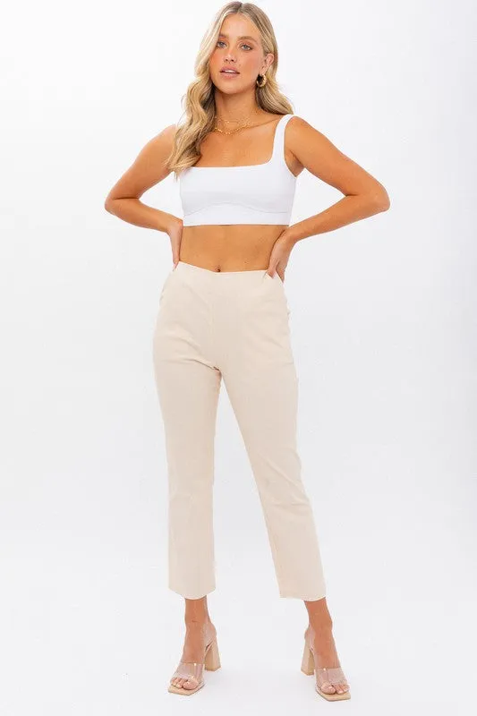 Dora High-Waisted Crop Pants