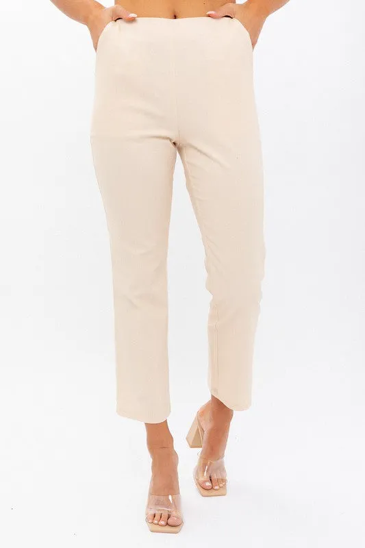 Dora High-Waisted Crop Pants