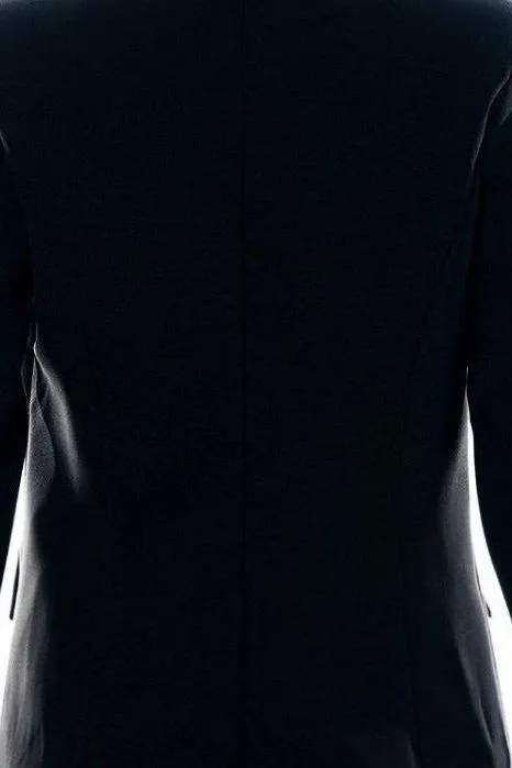 Double Breasted Buttoned Blazer in Black