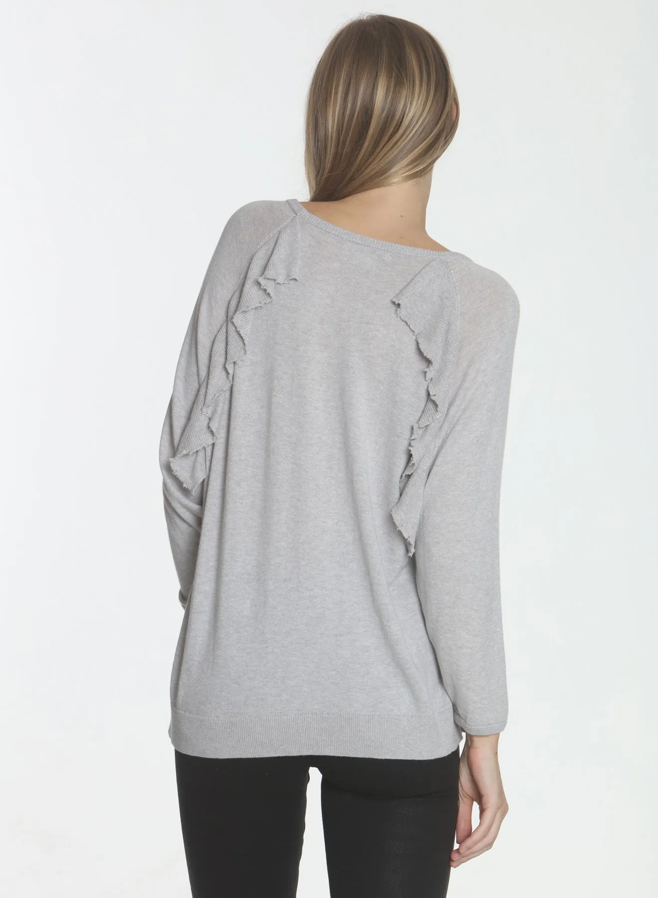 Frida Raglan Scoop - Fog