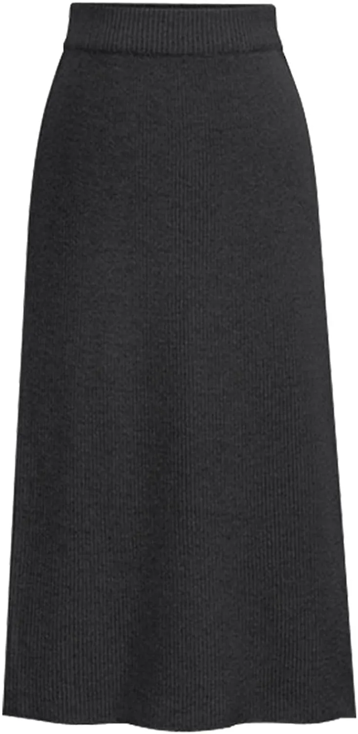Fringe Skirts for Women Western Women's Winter Wool Skirt Mid Length Woolen Skirt Thick Skirt Long Button Skirts