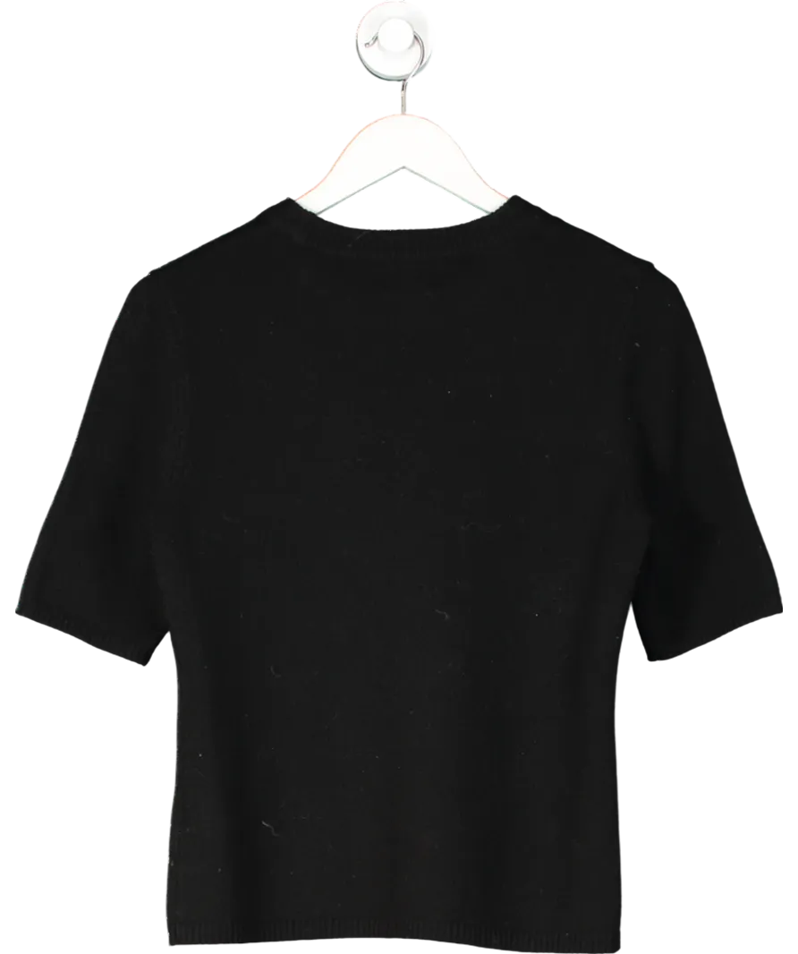 H&M Black Knitted 100% Cashmere  T Shirt UK S