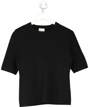 H&M Black Knitted 100% Cashmere  T Shirt UK S