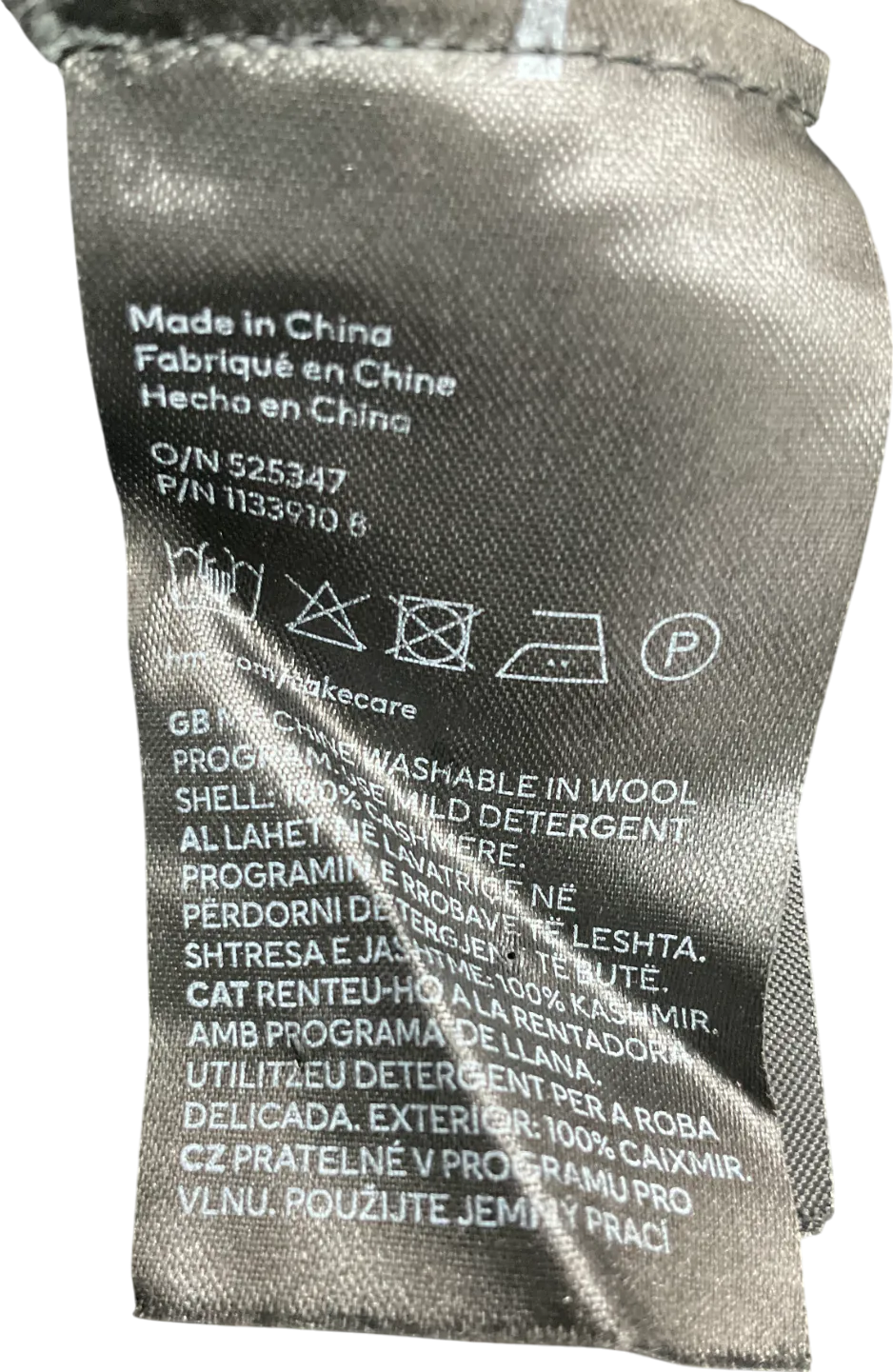 H&M Black Knitted 100% Cashmere  T Shirt UK S