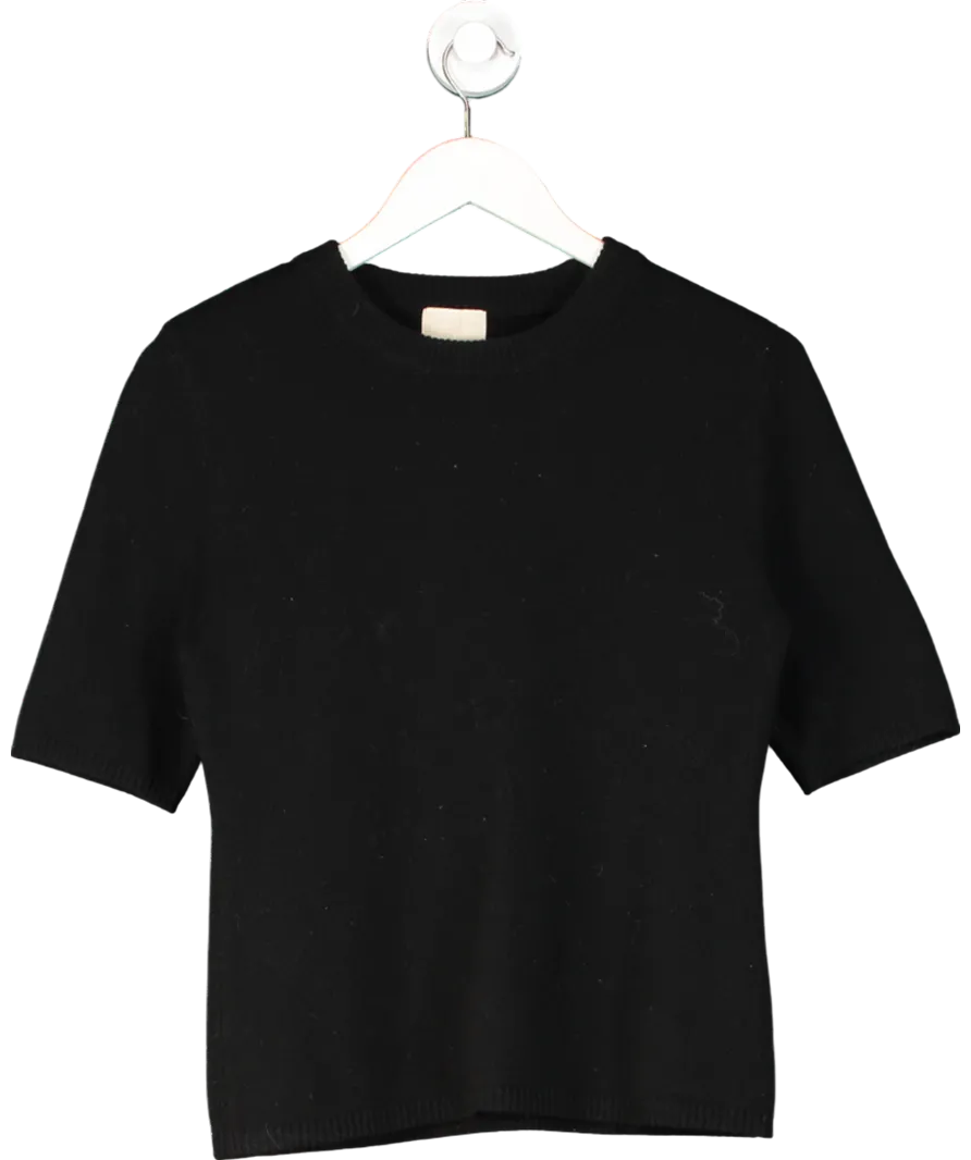 H&M Black Knitted 100% Cashmere  T Shirt UK S
