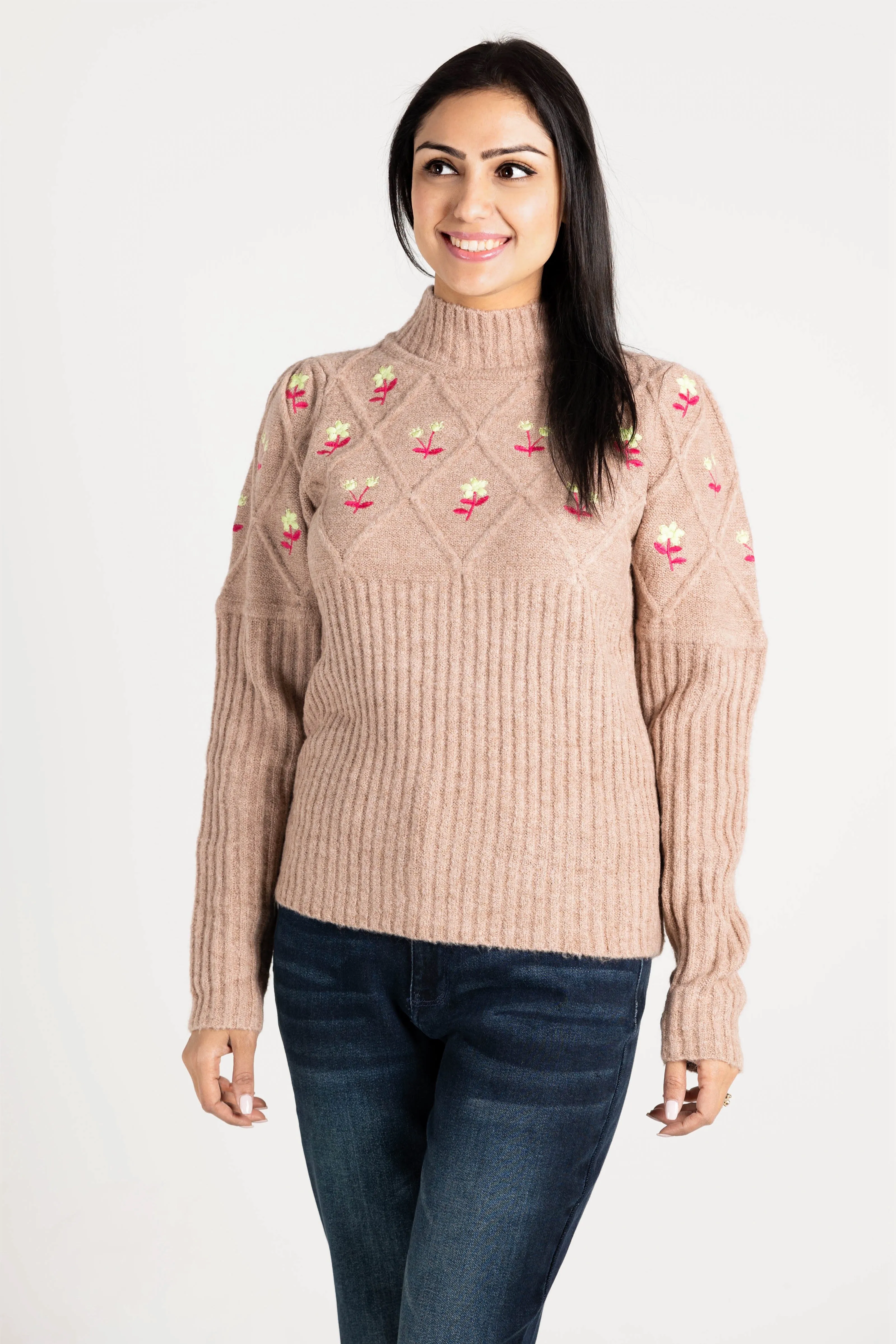 Happy Times Floral Sweater