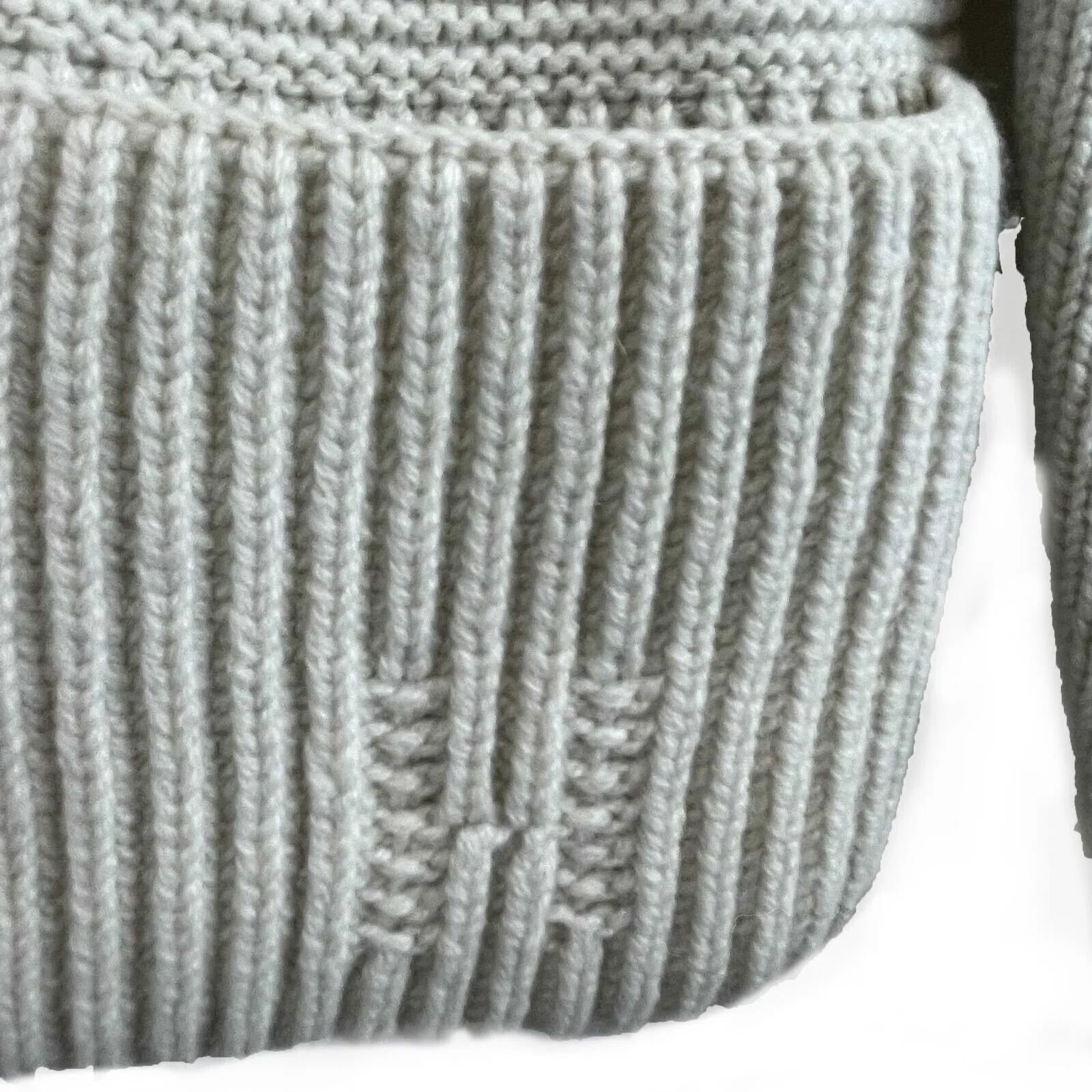 Hermes Excellent Ivory virgin wool cardigan 36 US 4 - zip up sweater coat jacket