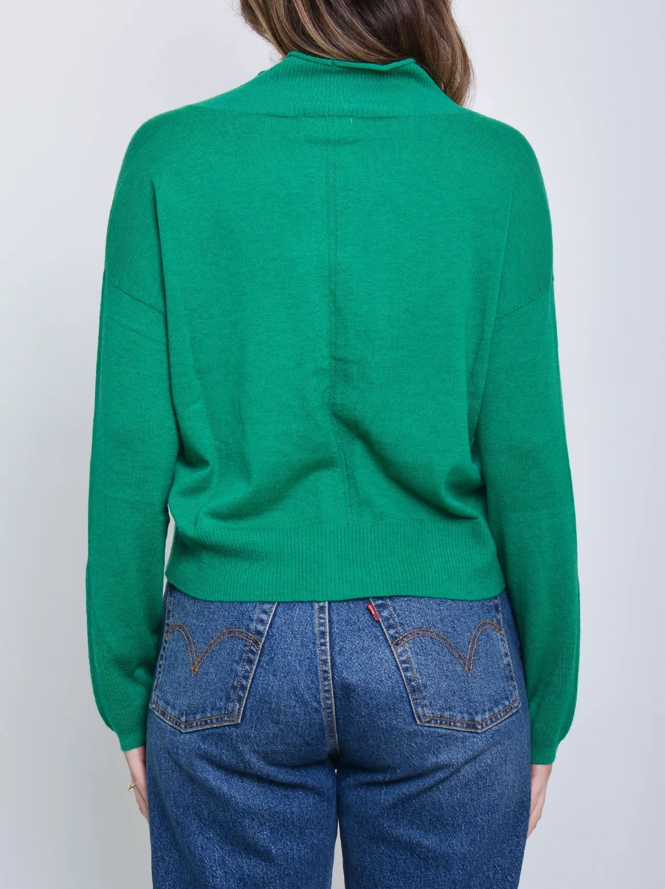 JAMES MELBOURNE BOXY CROPPED CARDIGAN
