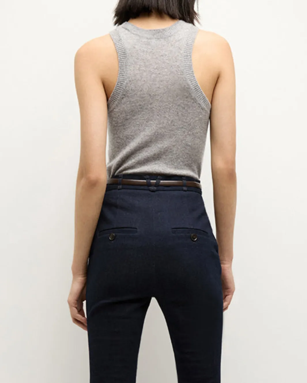 JERREL CASHMERE TANK IN HEATHER GREY