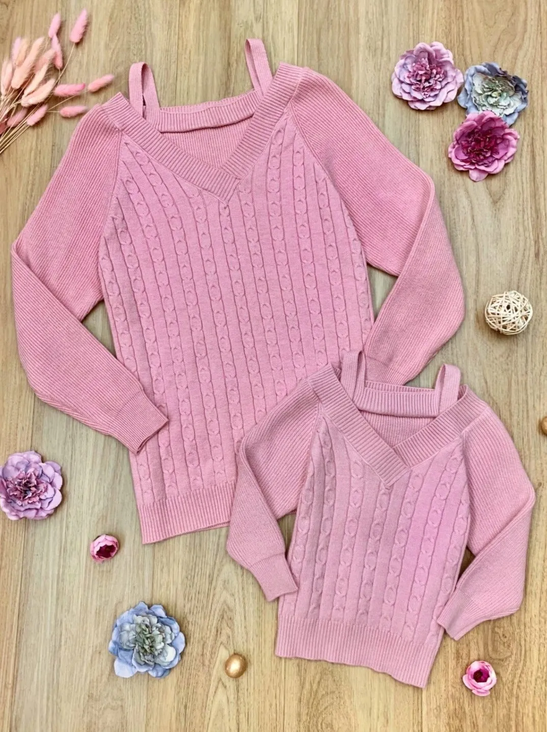Mommy and Me Cutest Cold Shoulder Tops