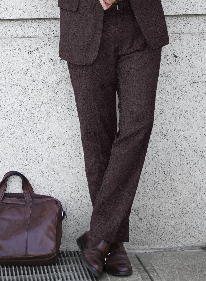 Naples Opera Wine Tweed Pants