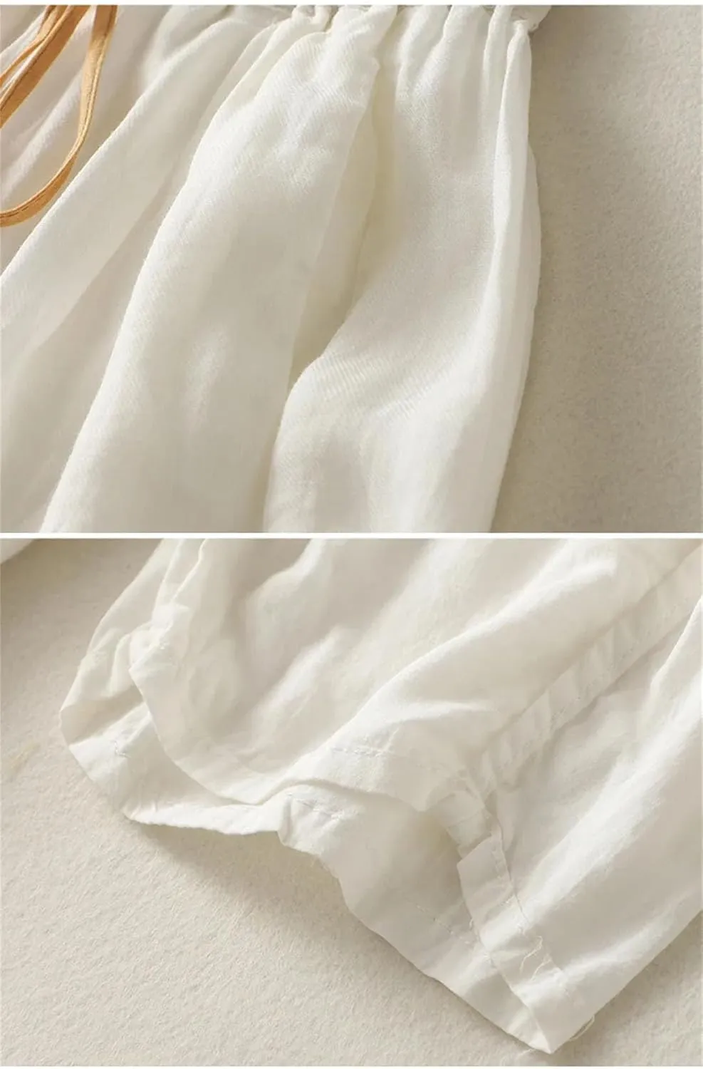 Thin Casual Nine-Quarter Pants Women Drawstring High Waist Sports Harem Pants Loose Bloomers