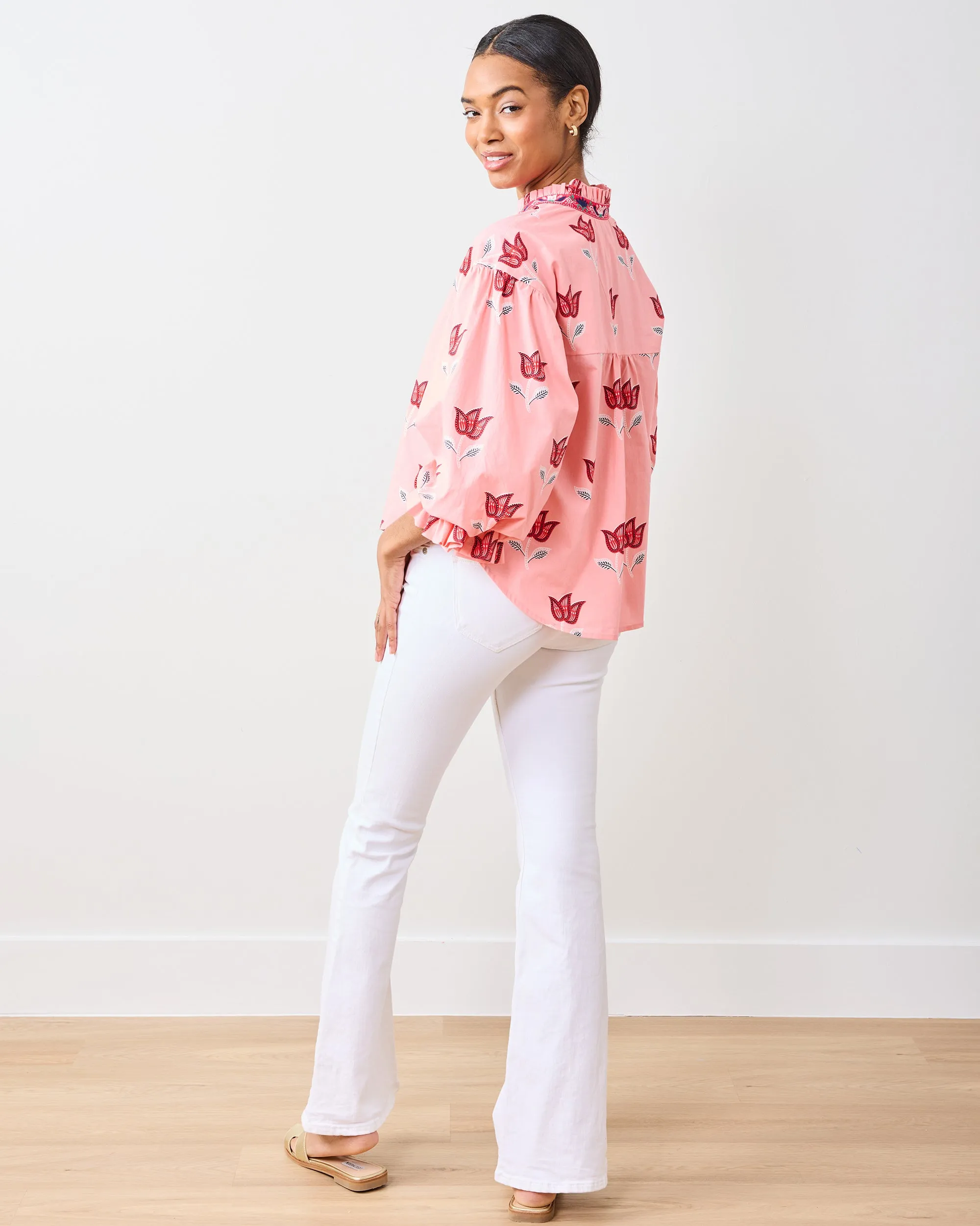 Tulip Bloom - Rosalita Blouse - French Pink