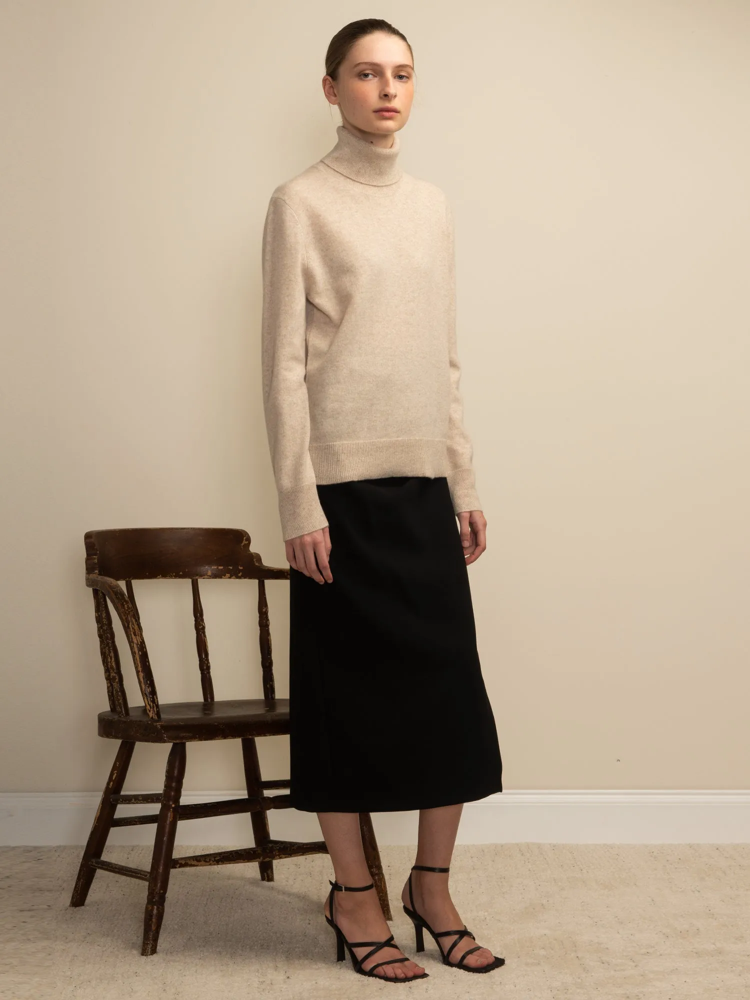 Turtleneck Sweater_Oatmeal