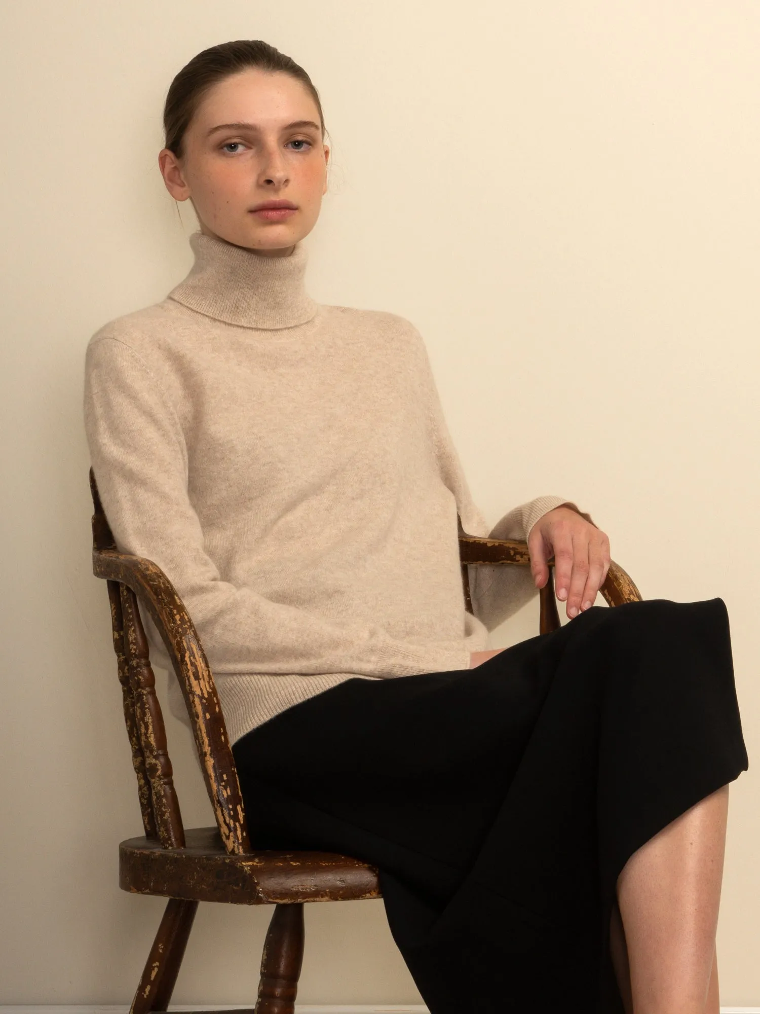 Turtleneck Sweater_Oatmeal