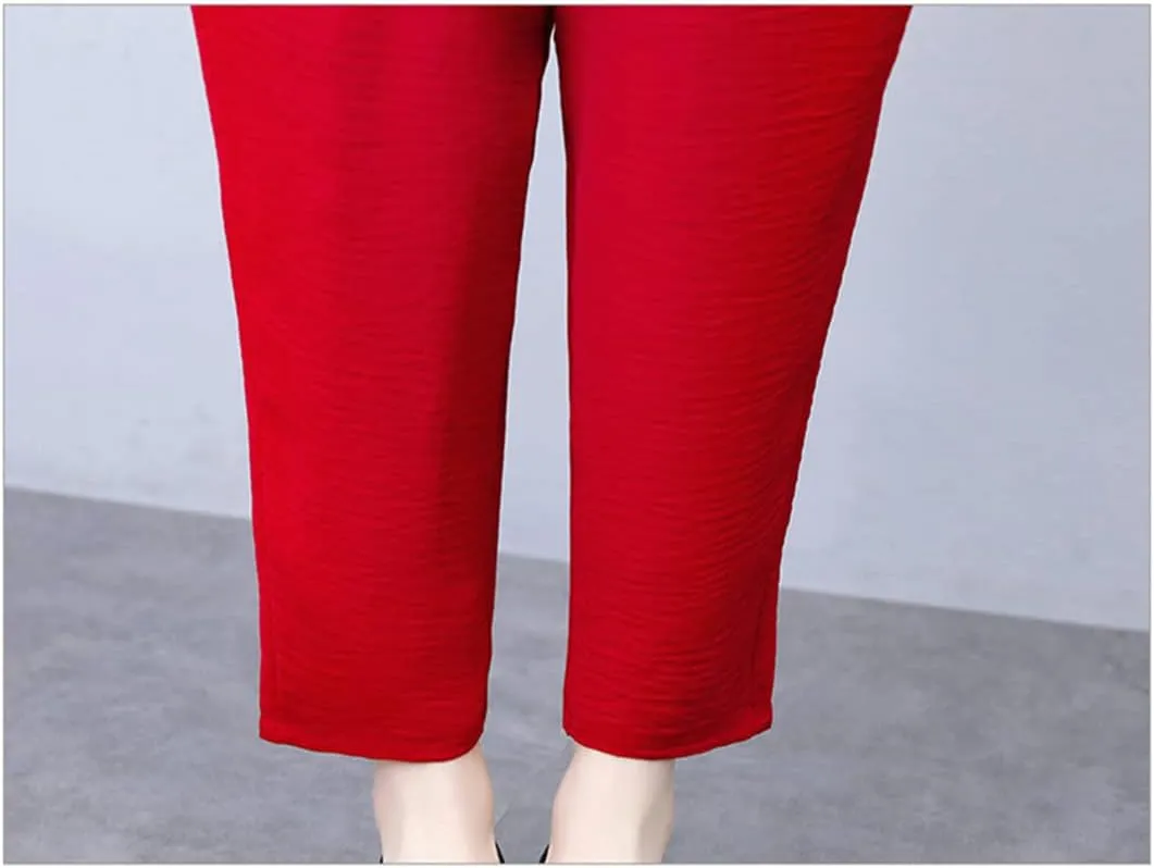 Women's High Waist Summer Linen Street Vintage Harem Pants