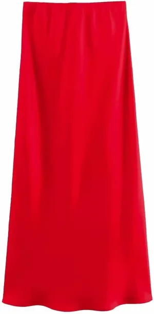 Women's Long Skirt Dressy Casual High Waisted A Line Flowy Ruffle Elegant Party Skirts Trendy Comfortable Solid Skirt